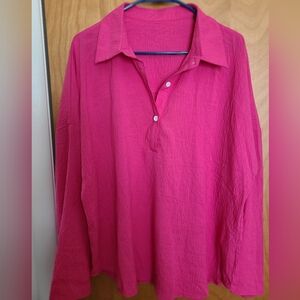 Hot Pink Women's Blouse